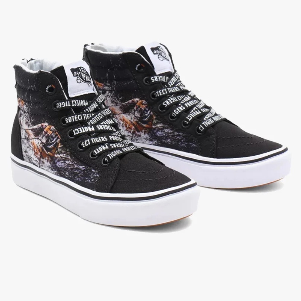 Tigers! Vans x Discovery Tigers project cat comfycush sk8 hightop sneaker sho…